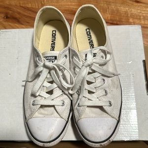 All White Converse size 7